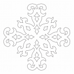 Copo de nieve 62 - Vector descarganle para corte CNC y grabado laser gratis | Stanser