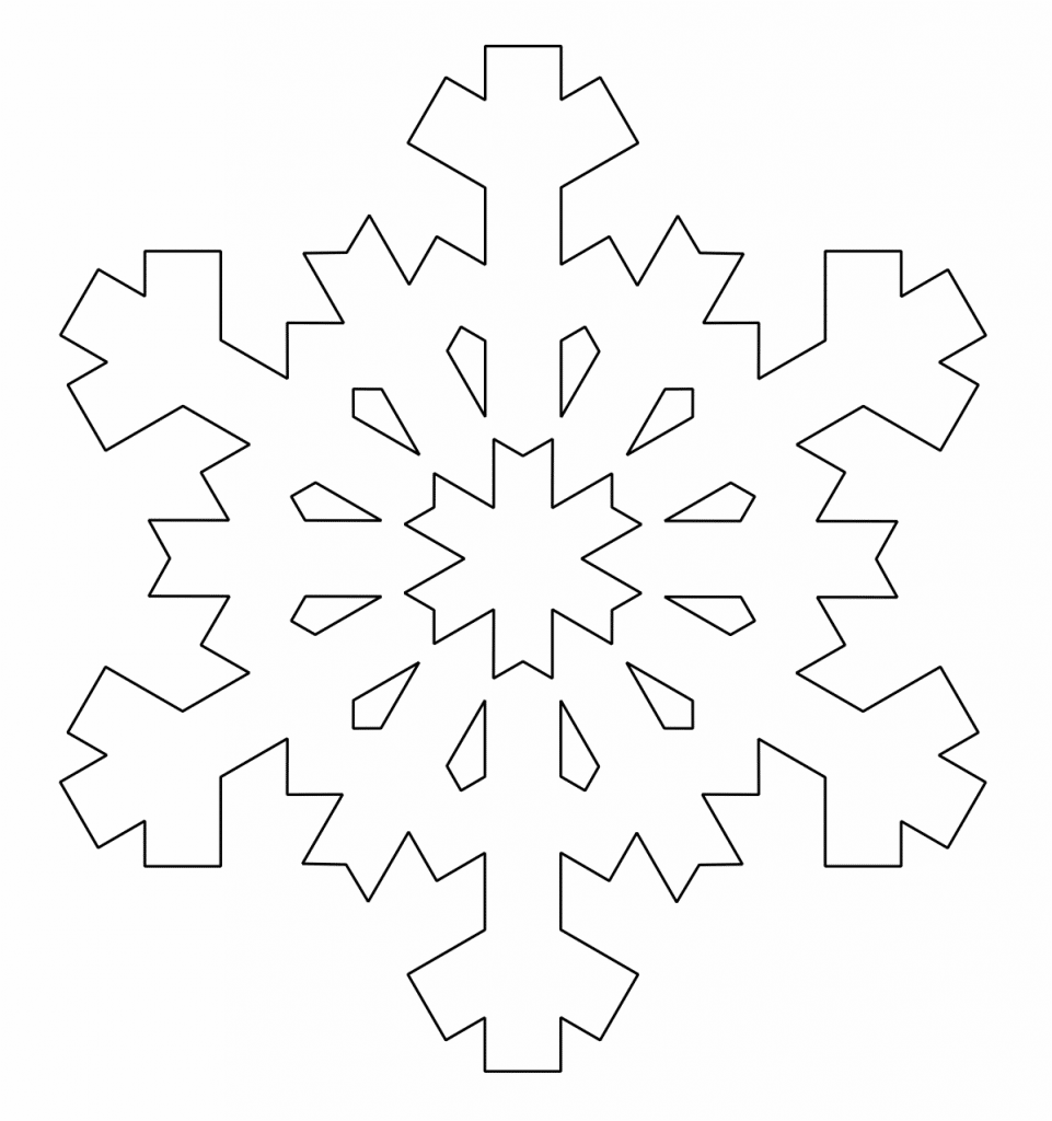 Copo de nieve 9 — vector para corte CNC