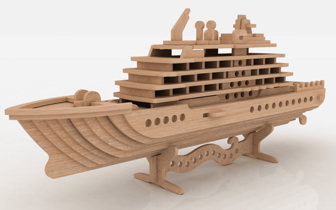 Crucero 3D con base