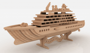 Crucero 3D con base