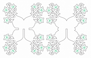 Esfera 3D «Flores» 2