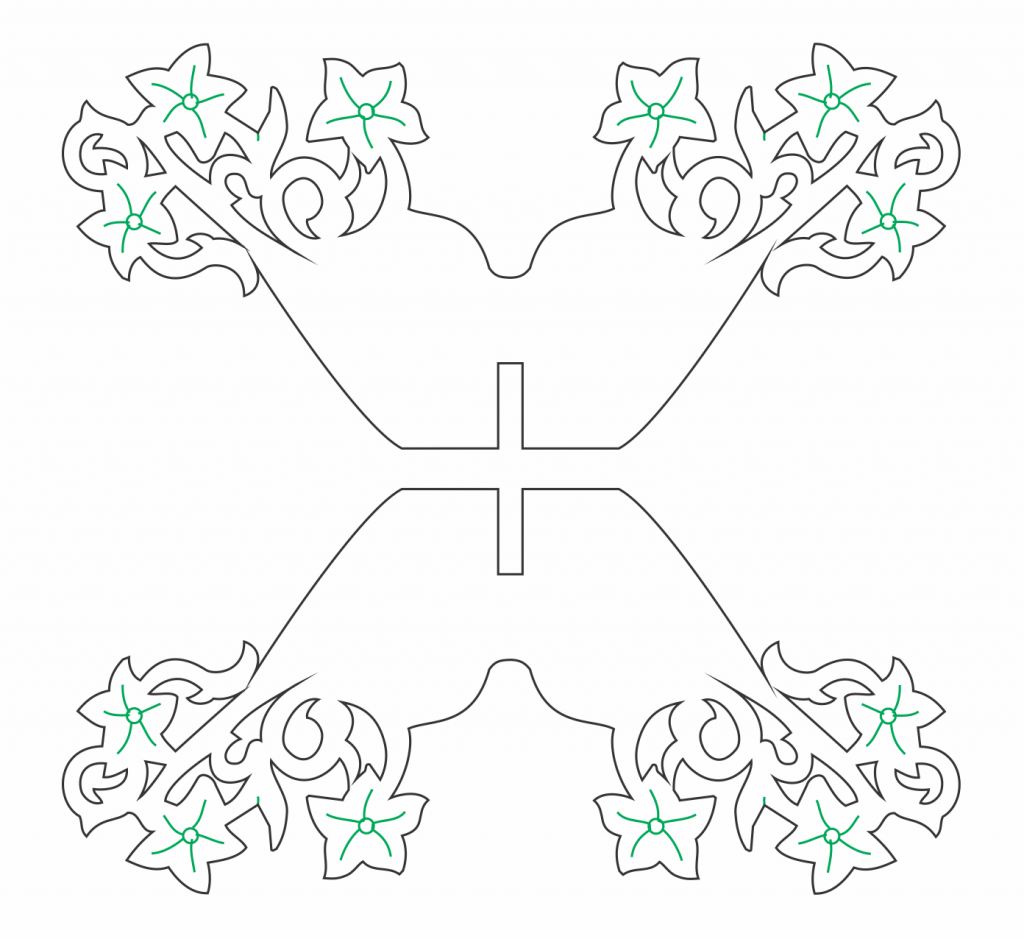 Esfera 3D «Flores» — vector para corte CNC