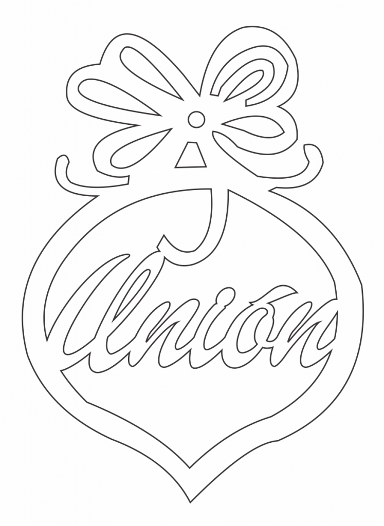 Esfera con texto 5 — vector para corte CNC
