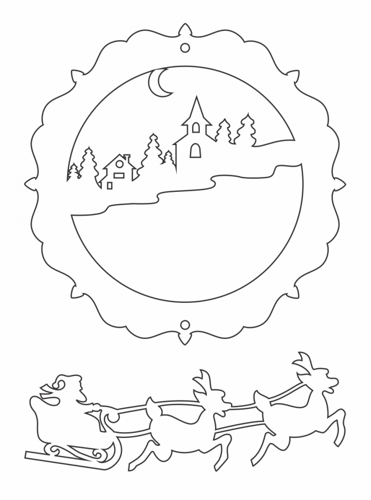 Esfera «Trineo» — vector para corte CNC