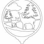 Esfera "Venados" - Vector descarganle para corte CNC y grabado laser gratis | Stanser