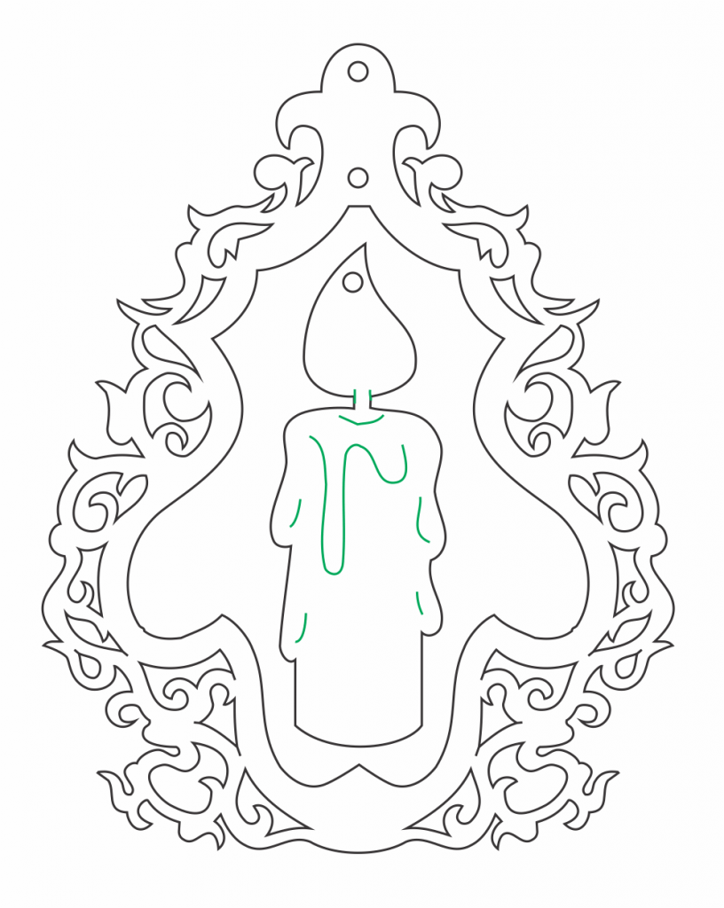 Esfera «Vela» — vector para corte CNC
