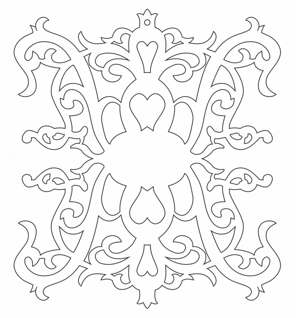 Esfera «Barroca» — vector para corte CNC