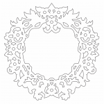 Esfera "Corona de flores" - Vector descarganle para corte CNC y grabado laser gratis | Stanser