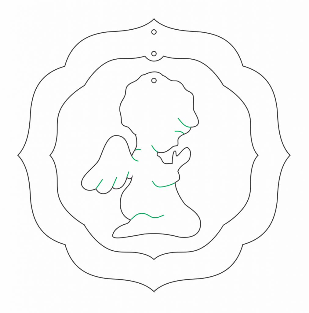 Esfera «Rezo» — vector para corte CNC