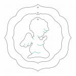 Esfera "Rezo" - Vector descarganle para corte CNC y grabado laser gratis | Stanser
