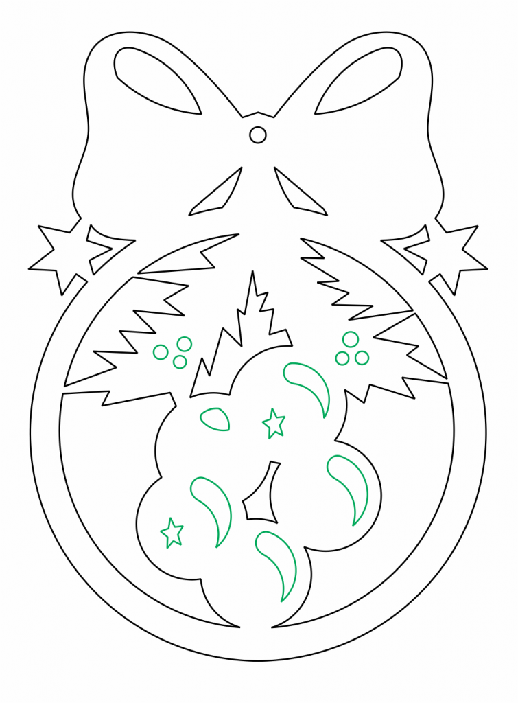 Esfera «Moño» — vector para corte CNC