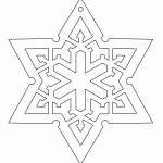 Estrella de 6 picos con copo de nieve - Vector descarganle para corte CNC y grabado laser gratis | Stanser