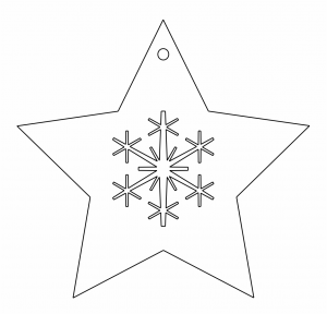 Estrella de 5 picos «Copo de nieve»
