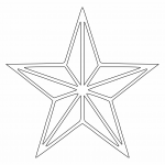 Estrella decorativa - Vector descarganle para corte CNC y grabado laser gratis | Stanser