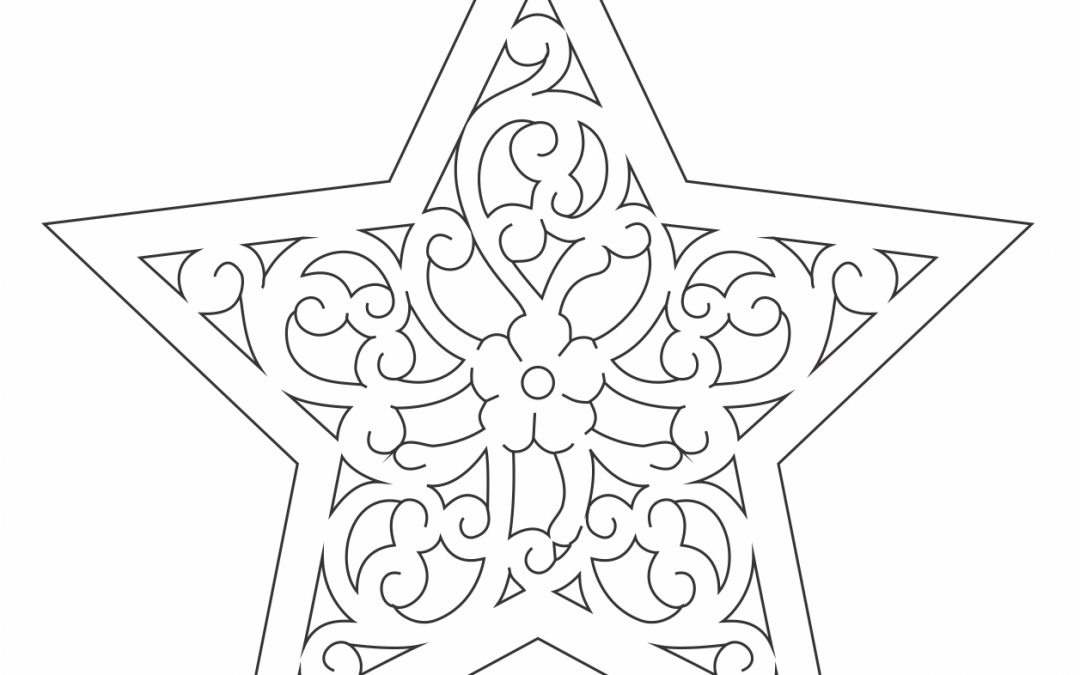 Estrella decorativa «Flor»