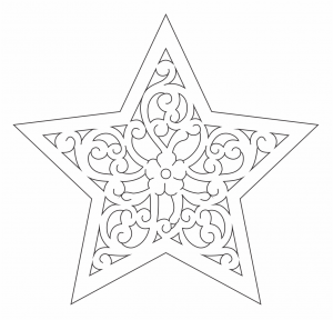 Estrella decorativa «Flor»