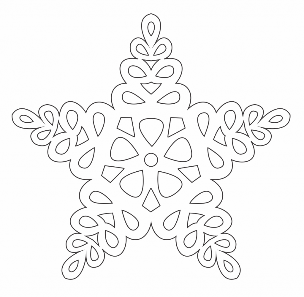 Estrella de hojas — vector para corte CNC
