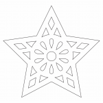Estrella de figuras geométricas - Vector descarganle para corte CNC y grabado laser gratis | Stanser