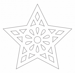 Estrella de figuras geométricas