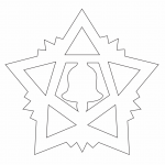 Estrella con campana - Vector descarganle para corte CNC y grabado laser gratis | Stanser