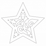 Estrella decorativa clásica - Vector descarganle para corte CNC y grabado laser gratis | Stanser