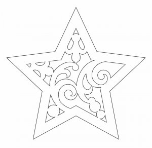 Estrella decorativa clásica
