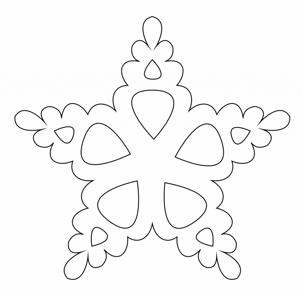 Estrella redondeada — vector para corte CNC