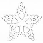 Estrella redondeada - Vector descarganle para corte CNC y grabado laser gratis | Stanser