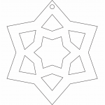 Estrella de 6 picos - Vector descarganle para corte CNC y grabado laser gratis | Stanser