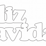 Letrero "Feliz Navidad" - Vector descarganle para corte CNC y grabado laser gratis | Stanser