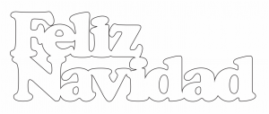 Letrero «Feliz Navidad»