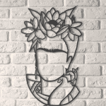 Imagen calada de Frida Kahlo - Vector SVG DXF para CNC Router y Laser CO2 - Descargable gratis | Stanser