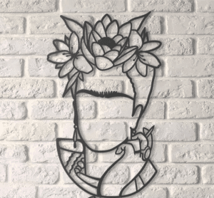 Imagen calada de Frida Kahlo