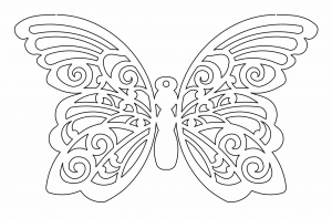 Mariposa espirales