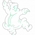 Santa Bailador - Vector descarganle para corte CNC y grabado laser gratis | Stanser