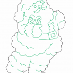 Santa redondito - Vector descarganle para corte CNC y grabado laser gratis | Stanser