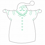 Santa de brazos abiertos - Vector descarganle para corte CNC y grabado laser gratis | Stanser