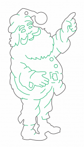 Santa Claus sonriente