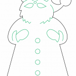 Decoración de Santa 1 - Vector descarganle para corte CNC y grabado laser gratis | Stanser