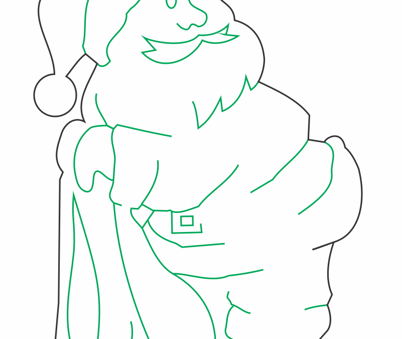 Santa Claus con saco