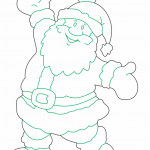 Santa Feliz 2 - Vector descarganle para corte CNC y grabado laser gratis | Stanser