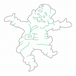 Santa saltando - Vector descarganle para corte CNC y grabado laser gratis | Stanser