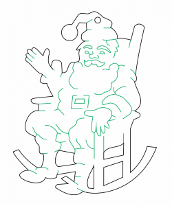 Santa Saludando
