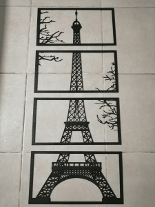 Torre Eiffel en 4 cuadros