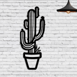 Cactus en maceta - Vector descarganle para corte CNC y grabado laser gratis | Stanser