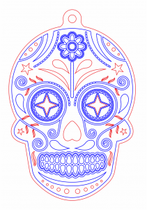 Esfera de calavera «Espirales»