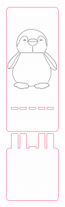 Base para celular «Pingüino»