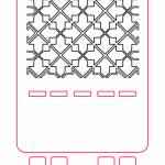 Base para celular "Entramado" - Vector descarganle para corte CNC y grabado laser gratis | Stanser