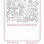 Base para celular "Floral" - Vector descarganle para corte CNC y grabado laser gratis | Stanser