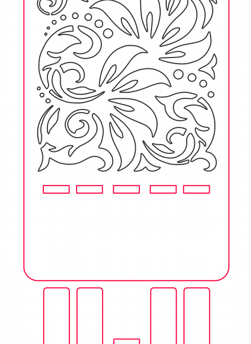 Base para celular «Floral»